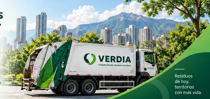 Representación conceptual de operación ambiental con vehículo VERDIA